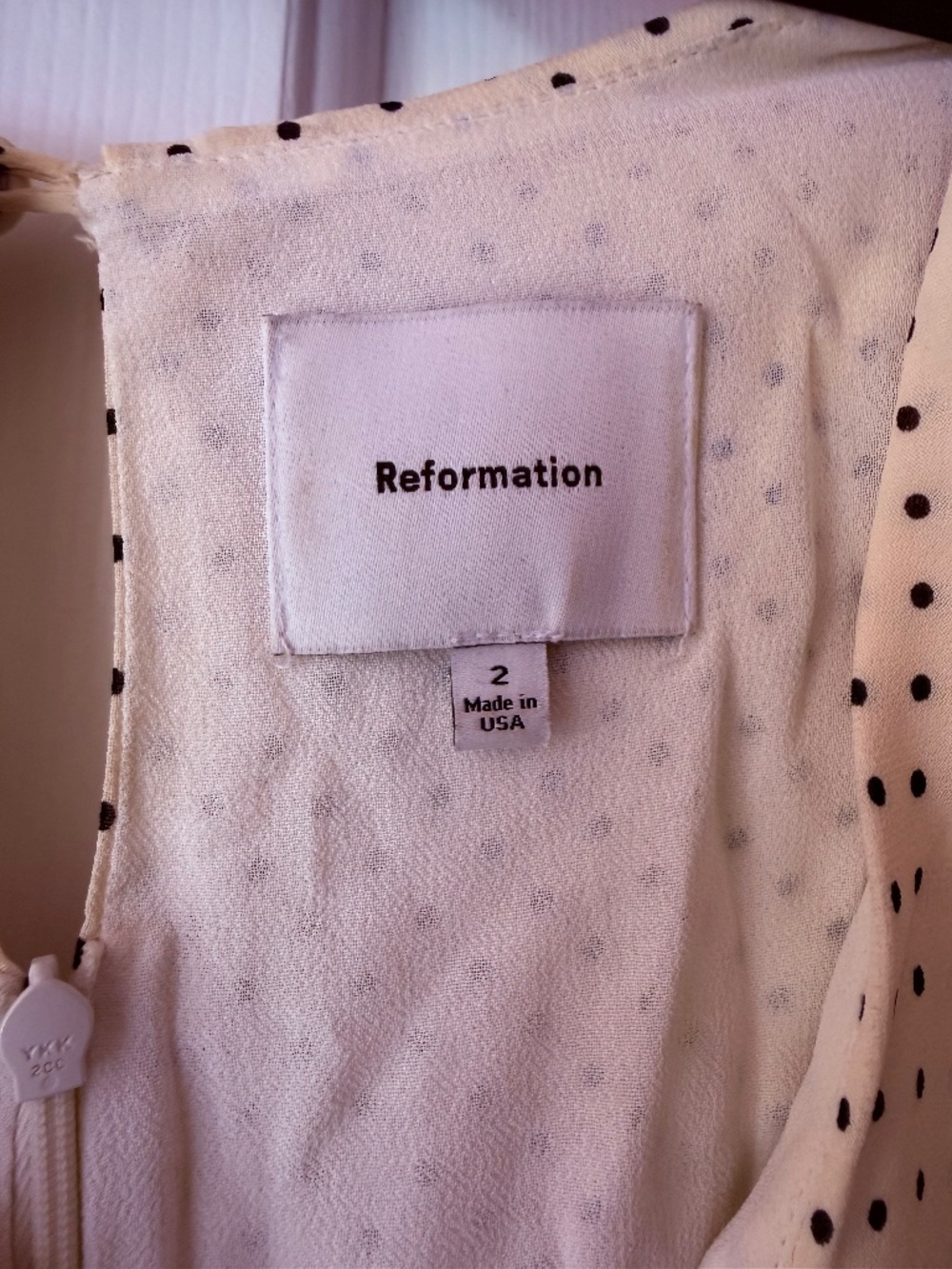 Reformation Polka a dot dress - Picture 4 of 4